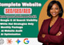do complete monthly website on page GEO, aeo, local and ai SEO optimization